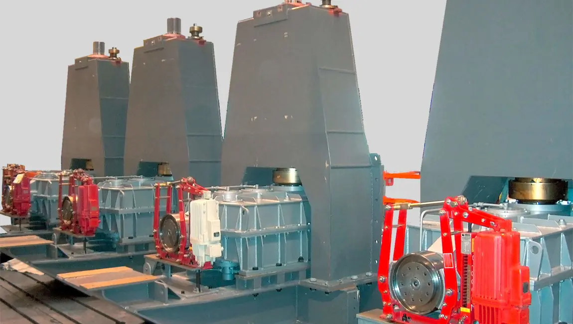 Kumera Custom Built Heavy-Duty Gearboxes for Opencast Mining. Kumera Conveyor Gearboxes and Landing Gearboxes.