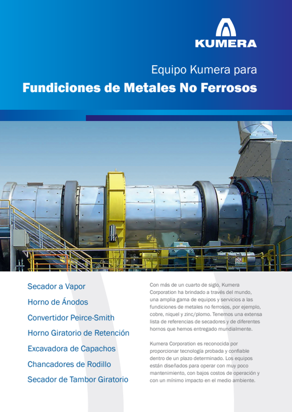 Kumera Equipment for Non-Ferrous Metal Smelters (Spanish) – PDF preview