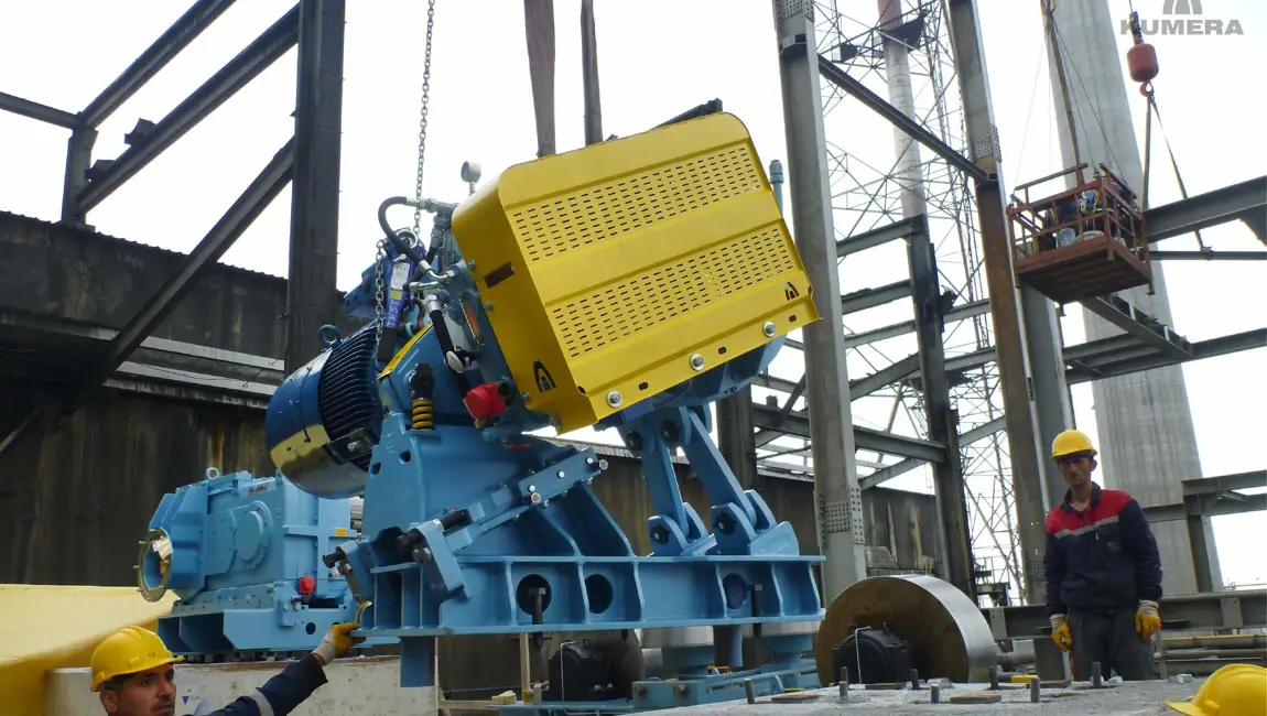 Kumera Girth Gears for Drum Drives. Kumera girth gear can be single or double pinion driven. Pinions are manufactured as a single part with an integrated shaft; however, the pinion can be separated and mounted on a separate shaft, supported by bearings, or, on the output shaft of the main gear unit.