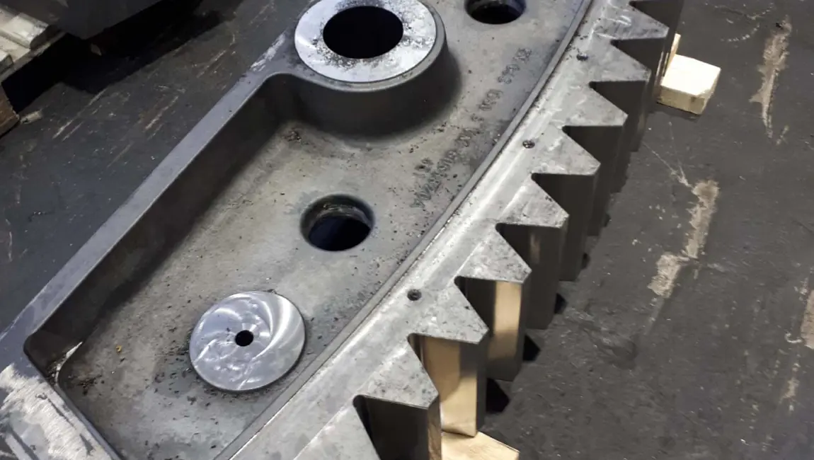 Kumera Girth Gears for Drum Drives. Kumera girth gear can be single or double pinion driven. Pinions are manufactured as a single part with an integrated shaft; however, the pinion can be separated and mounted on a separate shaft, supported by bearings, or, on the output shaft of the main gear unit.