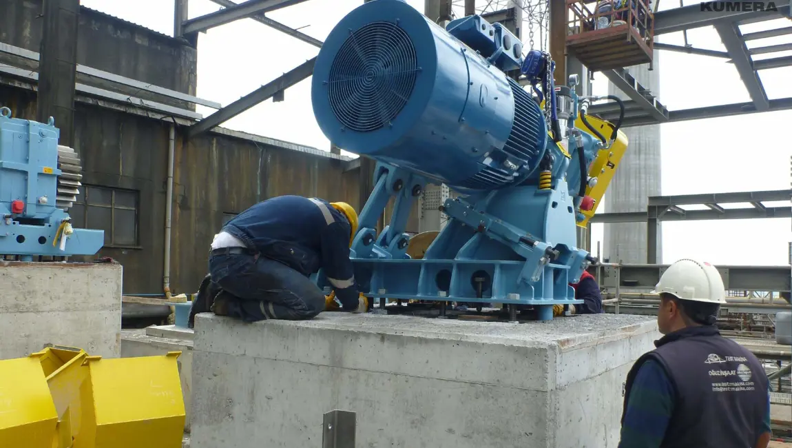 Kumera Girth Gears for Drum Drives. Kumera girth gear can be single or double pinion driven. Pinions are manufactured as a single part with an integrated shaft; however, the pinion can be separated and mounted on a separate shaft, supported by bearings, or, on the output shaft of the main gear unit.