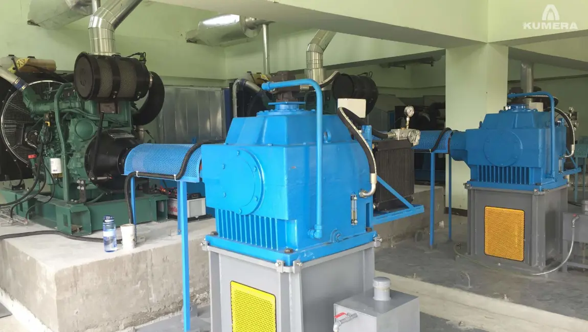 Kumera Drives for Water & Environment. Kumera Water & Environment processes: Surface aerators, Pump drives, Mixer drives, Sewage press drives, Waste kiln drive packages, Fermentation drum drive packages.