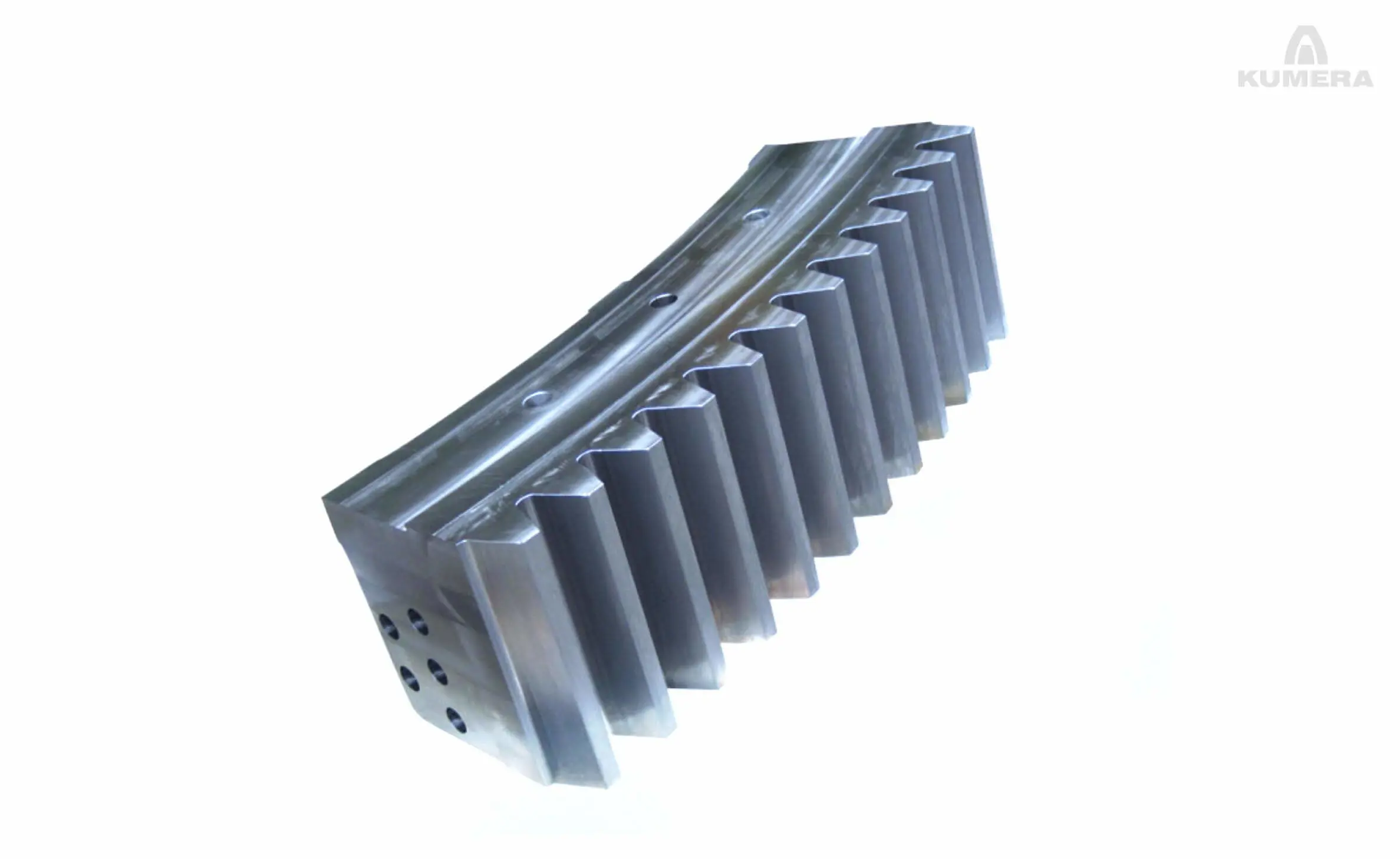 Kumera Girth Gears for Drum Drives. Kumera girth gear can be single or double pinion driven. Pinions are manufactured as a single part with an integrated shaft; however, the pinion can be separated and mounted on a separate shaft, supported by bearings, or, on the output shaft of the main gear unit.