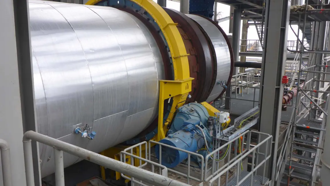 Kumera Girth Gears for Drum Drives. Kumera girth gear can be single or double pinion driven. Pinions are manufactured as a single part with an integrated shaft; however, the pinion can be separated and mounted on a separate shaft, supported by bearings, or, on the output shaft of the main gear unit.