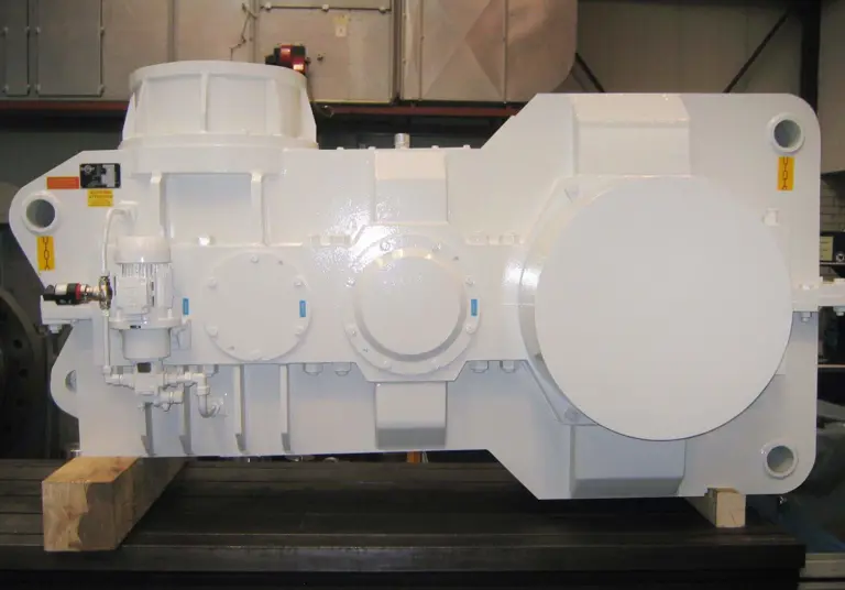 Kumera Custom Built Heavy-Duty Gearboxes for food processing industry. Kumera Pulp press gearbox